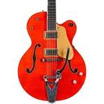 Gretsch G6120TFM-BSNV Brian Setzer Nashville W/bigsby/flame Maple Orange. Fixed Price $3499.99.