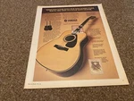 PTRBK19 Advert 13X11 Yamaha FG-375S Jumbo Folk Guitar. Fixed Price $16.10.