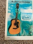 1982 Vintage 5.25X8 Print Ad For Guild Acoustic Guitars Statue Of Liberty Art. Fixed Price $8.00.