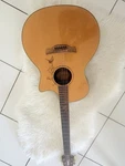 Crafter Grand Auditorium Acoustic Guitar Natural 6 String Floral Bird Design. Fixed Price $500.00.