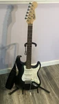 Squier Fender Cxs Series Electric Guitar Stratocaster Black White Marble. Fixed Price $140.99.