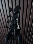 Samick Artist Series Fretless 4-STRING Electric Bass Guitar Red. Fixed Price $260.00.