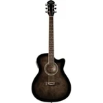Oscar Schmidt Oaceftb Auditorium Acoustic Electric Guitar, Transparent Black. Fixed Price $279.00.