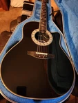 Ovation 1867 Legend. Acoustic Electric 1990 Black Guitar. Fixed Price $1500.00.