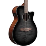 Ibanez AEG70 Flamed Maple Top Grand Concert A/e Guitar Transparent Charcoal Brst. Fixed Price $429.99.