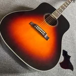 Sunset Colored Acoustic Guitar With Patterned Guard Plate 6 Strings. Fixed Price $210.00.