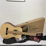Pyle 36" Left Handed Beginner Acoustic Guitar Kit, 3/4 Junior Size Wood Natural. Fixed Price $50.00.