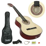38" Beginner Acoustic Guiter Package Gig Bag Strap Pitch Pipe Pick Extra String. Fixed Price $37.60.