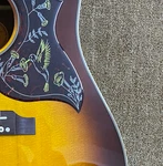 Sunburst Finish Solid Spruce Top Acoustic Guitar Decorative Pickguard. Fixed Price $299.70.