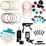 Lomeve Guitar Accessories Kit Include Acoustic Strings, 58PCS, Gold,red. Fixed Price $22.85.