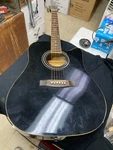 Johnson JG-650-TB Thinbody Acoustic Guitar With Pickup, Black. Fixed Price $142.50.