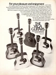 Vtg 1970S Vega Guitars By Cf Martin Magazine Print Acoustic Dreadnought Pinup. Fixed Price $7.99.