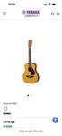 Yamaha JR1 Fg Junior Acoustic Guitar 3/4 Size, 6-STRING, Natural. Fixed Price $100.00.