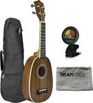 Lanikai Ma-p Mahogany Pineapple Ukulele W/ Gig Bag, Cloth, And Tuner. Fixed Price $139.10.