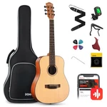 Acoustic Guitar 36 Inch Dreadnought 3/4 Kit Bundle Beginner Donner Acustica Wood. Fixed Price $259.99.
