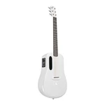 Lava Music Me 38" Touchscreen Acoustic Electric Smartguitar W/ Gig Bag, White. Fixed Price $999.00.