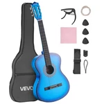 Vevor Classical Guitar 38 Beginner Starter Kit With Nylon Strings Blue. Fixed Price $51.90.