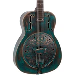 Recording King RM-997-VG Swamp Dog Metal Body Resonator Distressed Vintage Green. Fixed Price $1199.99.