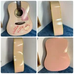 Squier By Fender Acoustic Guitar Hello Kitty Pink Limited Edition 2007 Graphics. Fixed Price $599.45.