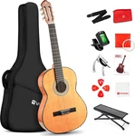 Classical Full Size 4/4 Spanish Style Guitarra, 39 Inch Nylon. Fixed Price $282.99.