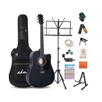 Adm Beginner Acoustic Guitar Bundle 41 Inch Dreadnought Black. Fixed Price $263.75.