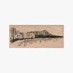 Mounted Rubber Stamp, Hawaii, O'ahu, L Ahi,. Fixed Price $13.40.