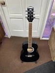 Luna Aurora Borealis 3/4 Black Sparkle Acoustic Guitar B-stock Local Pickup Only. Fixed Price $219.99.