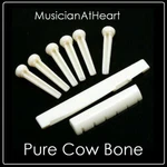 Musicianatheart Bone Nut, Saddle & Pin Set Made For Martin Acoustic Guitar. Fixed Price $34.99.