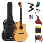 Donner 41 Acoustic Guitar Bundle For Beginners Adults With Online Lesson, 4/4. Fixed Price $248.61.