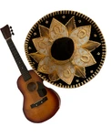 Set Costume Sombrero Hat Salazar Yepez And Guitar First Act Discovery FG-130. Fixed Price $48.99.