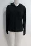 Womens James Perse Los Angeles Black Hooded Top 2/M. Fixed Price $24.99.