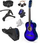 30" Left Handed Wood Guitar With Case Accessories For Kids/girls/boys/tee.... Fixed Price $88.64.