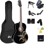 Winzz AF227A 39 Inches Concert Acoustic Acustica Guitar With Full Kit, Powerful. Fixed Price $206.99.
