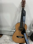 Hohner Parlor Acoustic Guitar Natural Spruce 6 String Right-handed With Strap. Fixed Price $120.00.