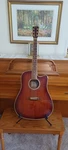 Vintage Corina Acoustic-electric Dreadnought Guitar With New Padded Gig Bag. Fixed Price $200.00.
