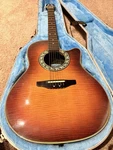 Ovation 386Q Pinnacle Series Acoustic-electric Guitar, Shallow Body, Japan Made. Fixed Price $500.00.