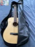 Mitchell MDJ-10/N Wooden Acoustic Guitar 6 String With Fender Soft Case. Fixed Price $75.00.