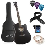 41-INCH Beginner Cutaway Acoustic Guitar Package Starter Kit W/ Tuner, Gig Bag. Fixed Price $89.99.