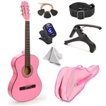 Master-play 30" Linden Wood Classical Guitar Kit Pink. Fixed Price $93.49.