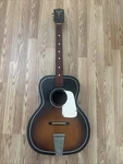 Kay Vintage Parlor Acoustic Guitar Sunburst 6 String Flat Top. Fixed Price $125.00.
