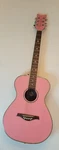 Daisy Rock Pink Pixie 6-STRING Acoustic Guitar + Case Flower Design, Women/youth. Fixed Price $299.99.