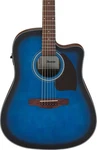 Ibanez PF50CE Acoustic-electric Guitar Open-pore Trans Blue Sunburst. Fixed Price $199.99.