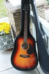 Vintage Johnson Dreadnaught Guitar, J- 620- With Case. Fixed Price $99.00.