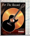 Washburn EA-40 Guitar Ad W/ George Harrison, Bob Dylan, Pete Townshend. Fixed Price $18.05.