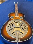 Johnson Square Neck Resonator Guitar Dobro Sunburst Bluegrass Instrument W/case. Fixed Price $495.00.