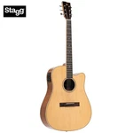 Stagg Series Dreadnought Cutaway Spruce Top Acoustic Electric Guitar SA45 Dce. Fixed Price $299.99.