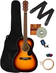 Fender CP-60S Solid Top Parlor Acoustic Guitar Sunburst W/ Gig Bag. Fixed Price $269.99.