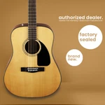 Fender CD60 - Dreadnought Acoustic Guitar Natural. Fixed Price $179.97.