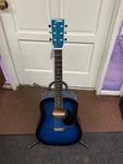Johnson 3/4 Acoustic Guitar Blue Sunburst JG-610-BL Local Pickup Only. Fixed Price $149.99.
