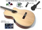 Caraya C-551BCEQ/N Thin-body Natural Spruce Cutaway Classical Guitar,eq+free Bag. Fixed Price $169.56.